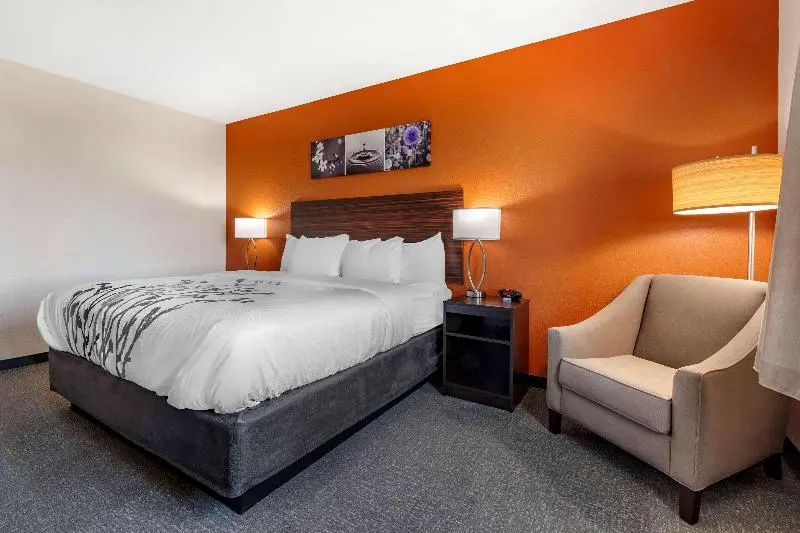 身障者適用キングサイズベッドルーム, Sleep Inn & Suites Lancasterplatteville