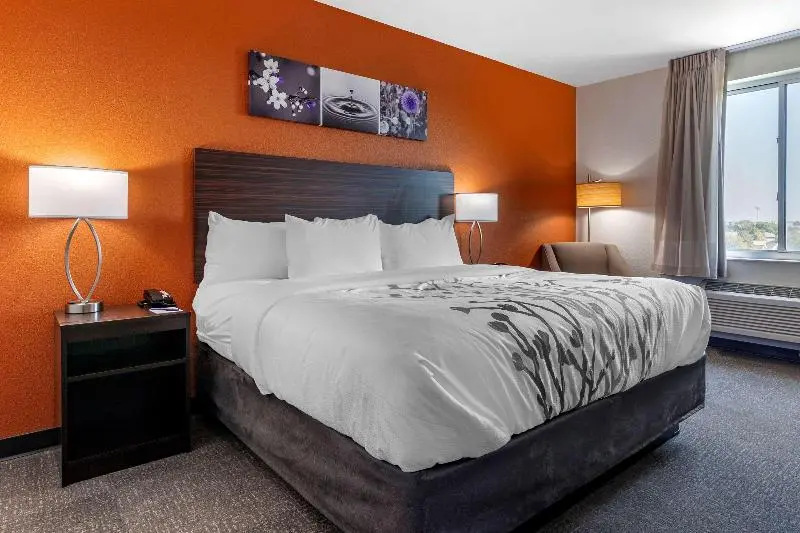 身障者適用キングサイズベッドルーム, Sleep Inn & Suites Lancasterplatteville