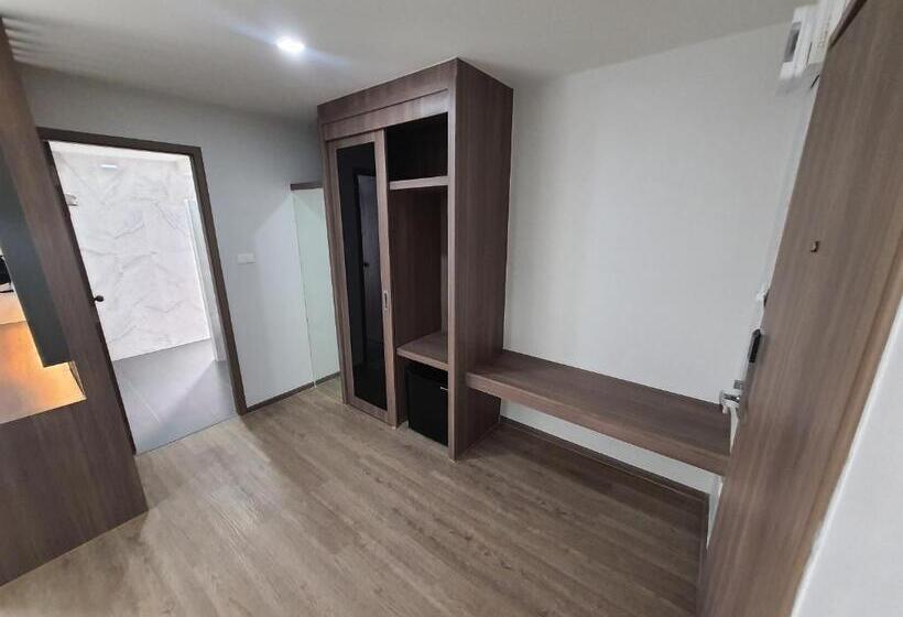 디럭스 룸 킹사이즈 침대, โรงแรมดับเบิ้ลดี ปากเกร็ด Double D