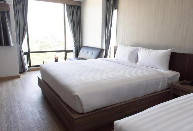 수피리어 트리플 룸, โรงแรมดับเบิ้ลดี ปากเกร็ด Double D