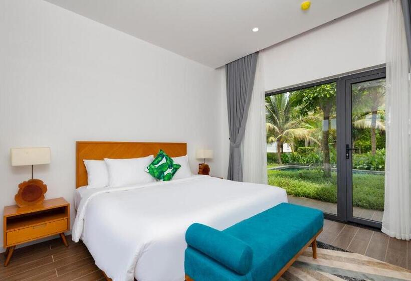 ویلای 3 خوابه با چشمانداز باغ, Le Palmier Ho Tram Resort