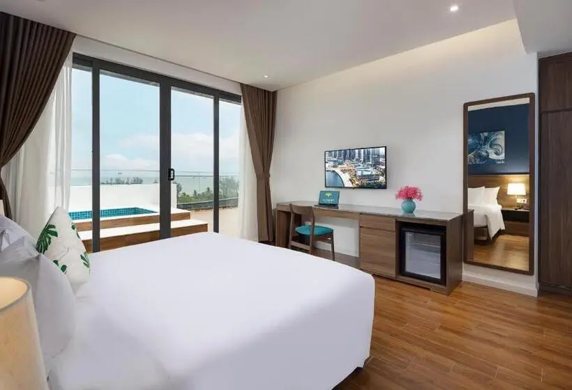 آپارتمان 1 خوابه با چشم‌انداز دریا, Le Palmier Ho Tram Resort