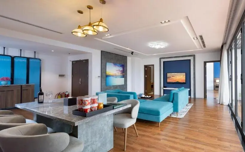 آپارتمان 1 خوابه با چشم‌انداز دریا, Le Palmier Ho Tram Resort