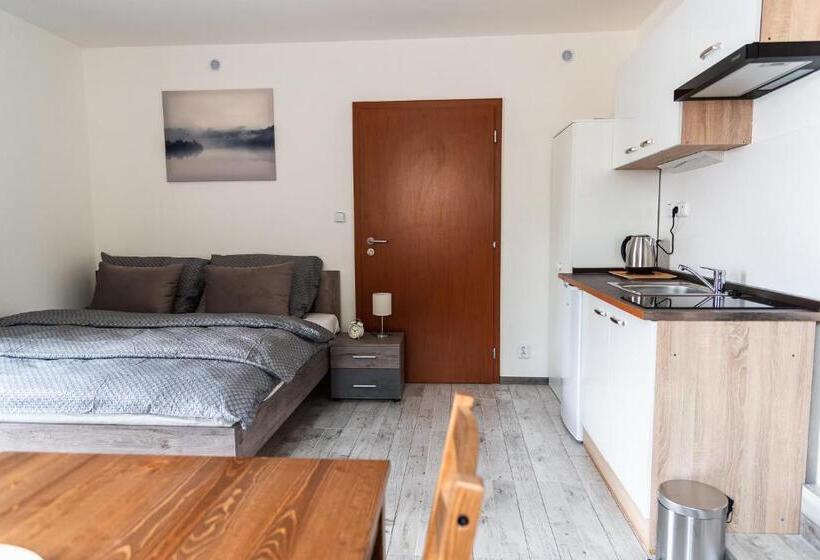Appartement met 1 Slaapkamer met Terras, Penzion U Pivovaru