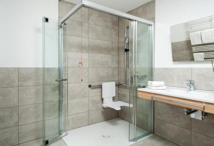 חדר סטנדרט מותאם לאדם עם מוגבלויות, Dorfstube