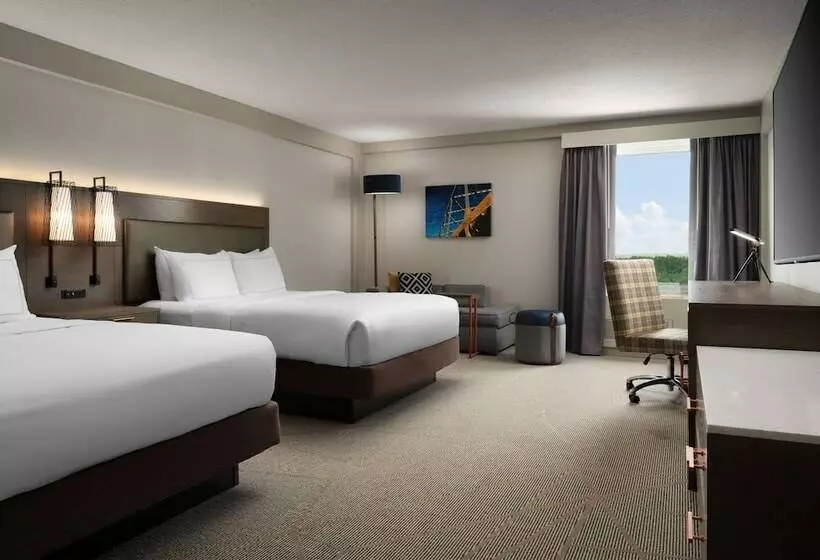２ダブルベッドのスタンダードルーム, Doubletree By Hilton Pittsburgh Airport