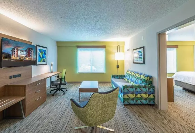 キングサイズベッドのスイートルーム, Holiday Inn Express & Suites Asheville Downtown, An Ihg