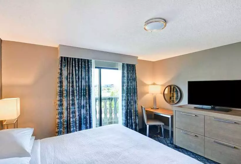 キングサイズベッドのスイートルーム, Embassy Suites By Hilton Raleigh Durham Airport Brier Creek