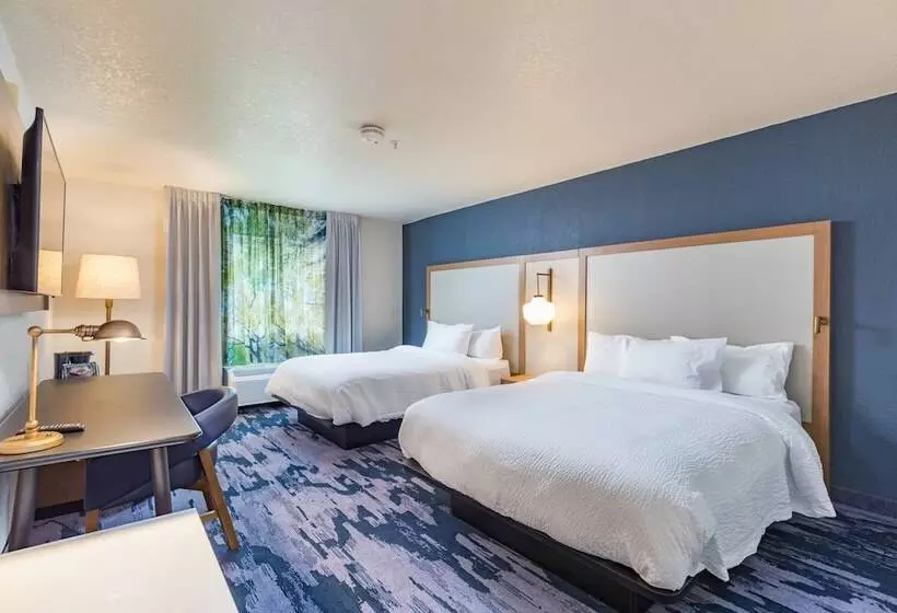 2ダブルベッドのスタンダードルーム, Fairfield Inn And Suites By Marriott Tampa North