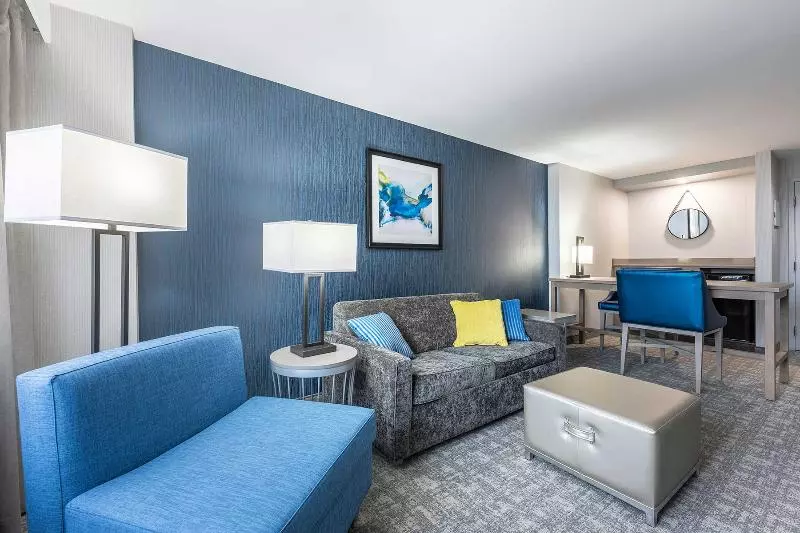 اتاق استاندارد با تخت بزرگ برای معلولان, Hilton Garden Inn Portland Downtown Waterfront