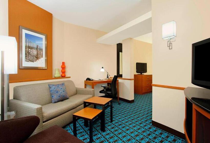 带大床的标准工作室, Fairfield Inn & Suites Fort Lauderdale Airport & Cruise Port