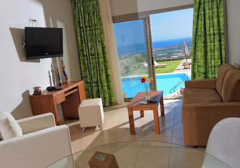 ویلای یک اتاق خوابه با استخر شنا, The Noverian Scenic Crete 5* Hilltop Villa Resort & Spa