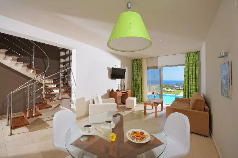 ویلای یک اتاق خوابه با استخر شنا, The Noverian Scenic Crete 5* Hilltop Villa Resort & Spa