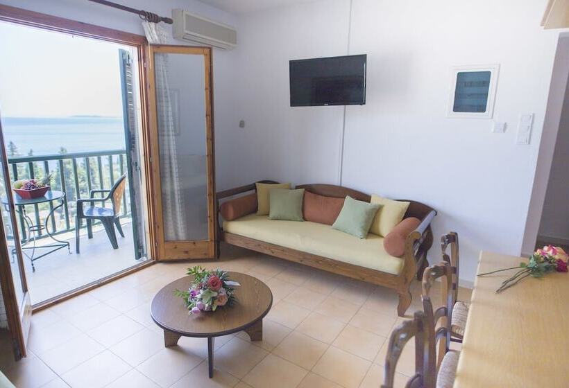 침실 1개 바다 전망 아파트, Corfu Aquamarine