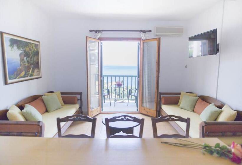 침실 2개 바다 전망 아파트, Corfu Aquamarine