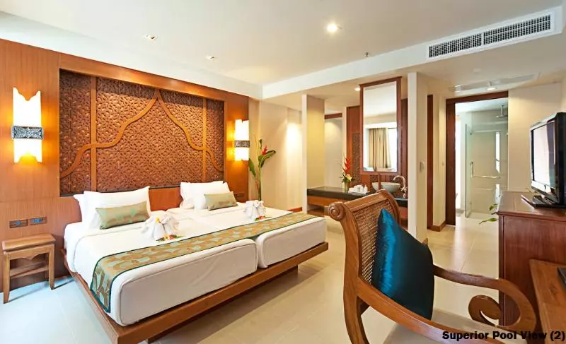 プールの見えるスーペリアルーム, Rawai Palm Beach Resort   Sha Extra Plus