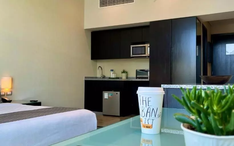 キングサイズベッドのデラックスルーム, Stadia Suites Mexico City Santa Fe