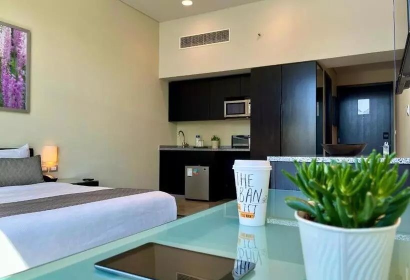 キングサイズベッドのデラックスルーム, Stadia Suites Mexico City Santa Fe