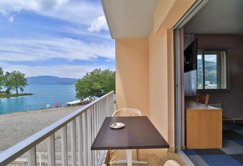 חדר סטנדרט נוף לאגם, Hôtel Les Flots Bleus