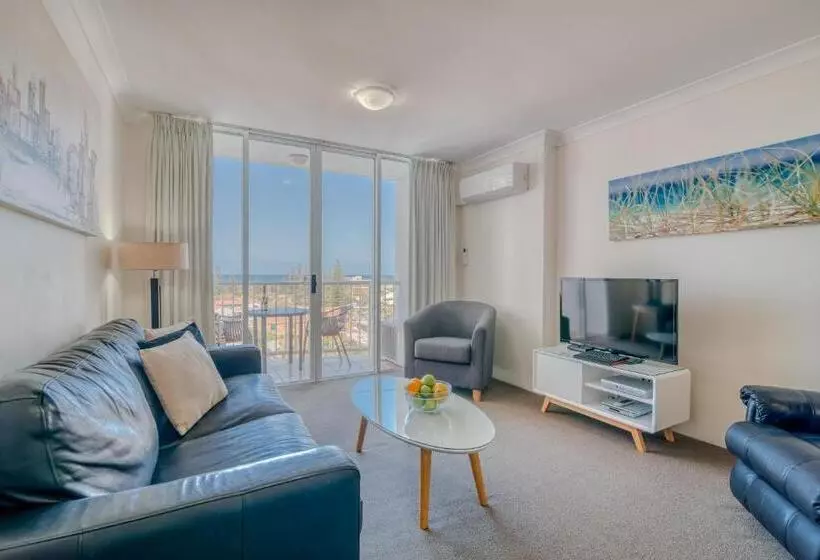 آپارتمان سوپریور 1 خوابه با چشم‌انداز دریا, Bel Air On Broadbeach   Official