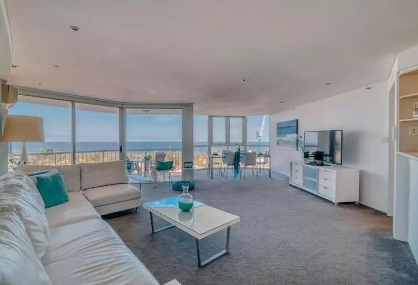 آپارتمان ممتاز دوخوابه رو به دریا, Bel Air On Broadbeach   Official