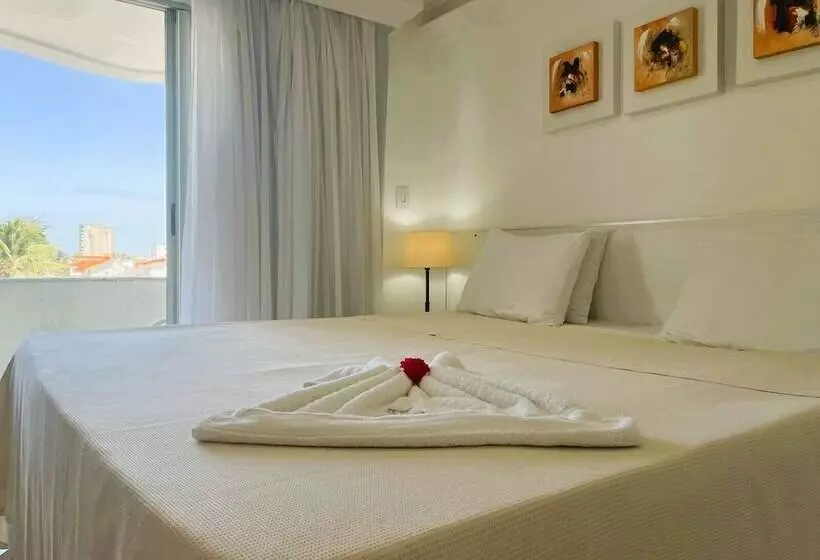 Deluxe-huone Sivuttainen Merinäkymä, New Casablanca Praia