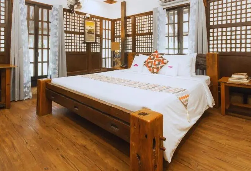 キングサイズベッドのデラックスルーム, Oldwoods By The Sea Nature Resort   Pangasinan