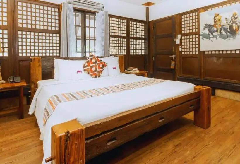 キングサイズベッドのデラックスルーム, Oldwoods By The Sea Nature Resort   Pangasinan