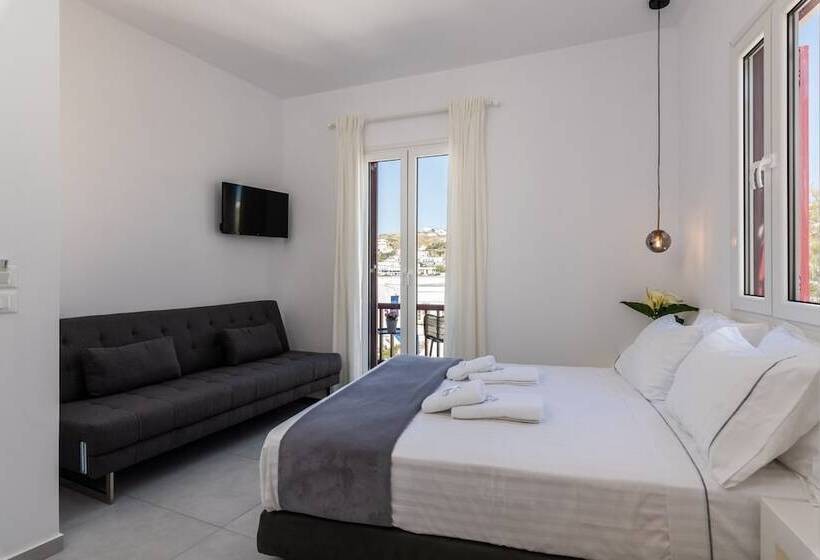 Номер Deluxe Вид на Море, Sunset Paraportiani Rooms