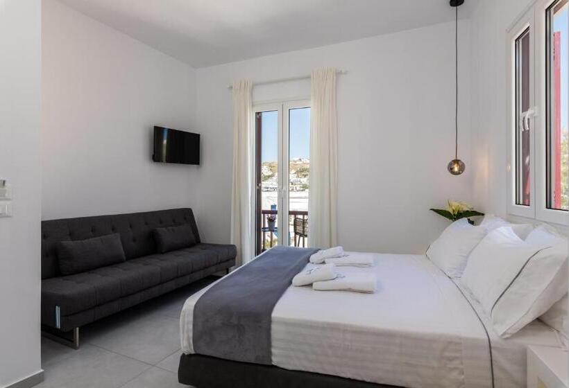 Номер Deluxe Вид на Море, Sunset Paraportiani Rooms