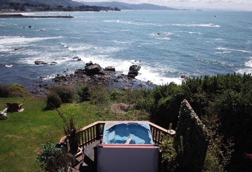 غرفة ديلوكس مطلّة علي البحر مزوَّدة بشُرفة, Mermaid S Muse Bed And Breakfast