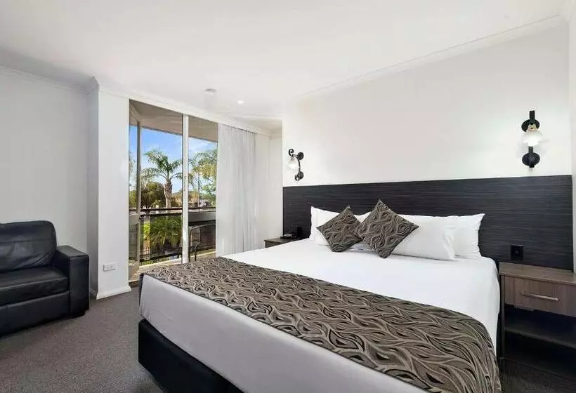 キングサイズベッドのデラックスルーム, Econo Lodge Mildura