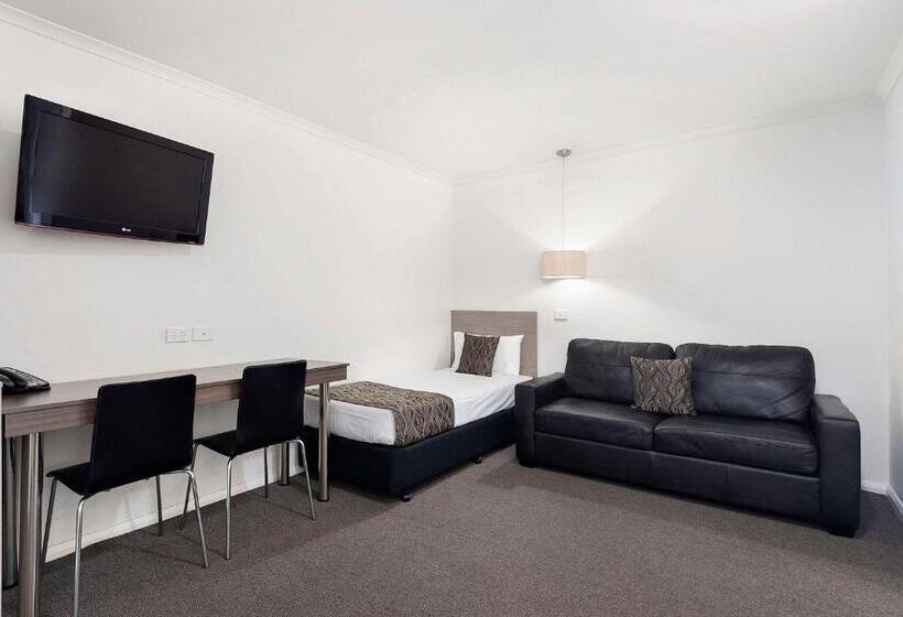 اتاق سه نفره دلوکس با چشم‌انداز استخر, Econo Lodge Mildura