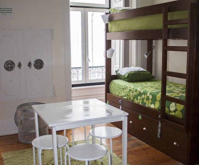 Bed in Shared Room with Shared Bathroom, Lisb'on Hostel