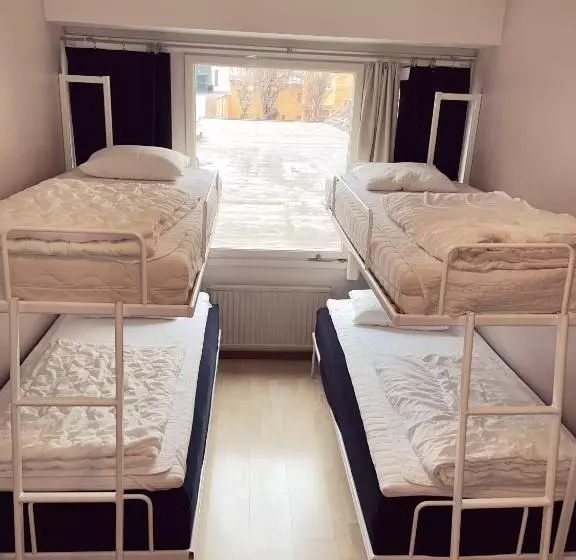 Standard Neljän Hengen Huone Jaettu Kylpyhuone, Uppsala City Hostel