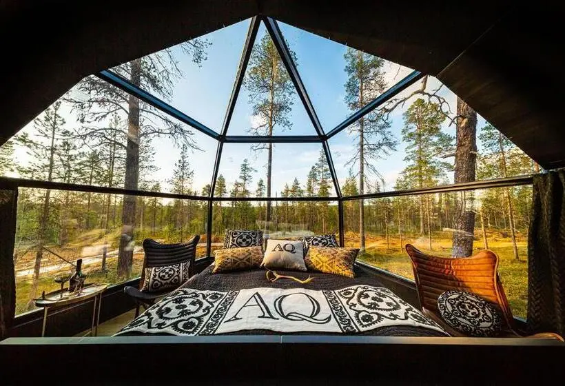 キングサイズベッドのデラックスルーム, Aurora Queen Resort Igloos