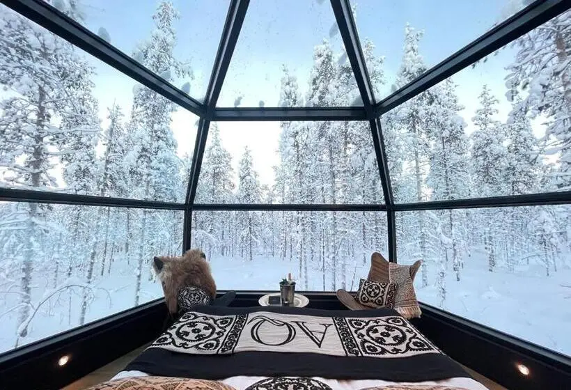 キングサイズベッドのデラックスルーム, Aurora Queen Resort Igloos