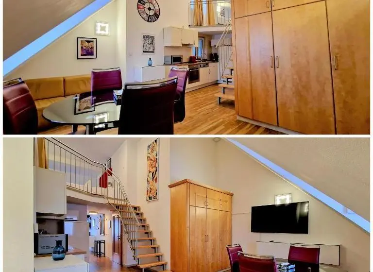 １ベッドルームドゥプレックスアパートメント, Villa Viktoria 1   Apartments   City Center