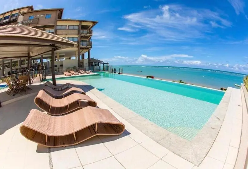 Huoneisto 1 Makuuhuone Allasnäkymä, Barra Bali Apartamento 06   Paraíso à Beira Mar