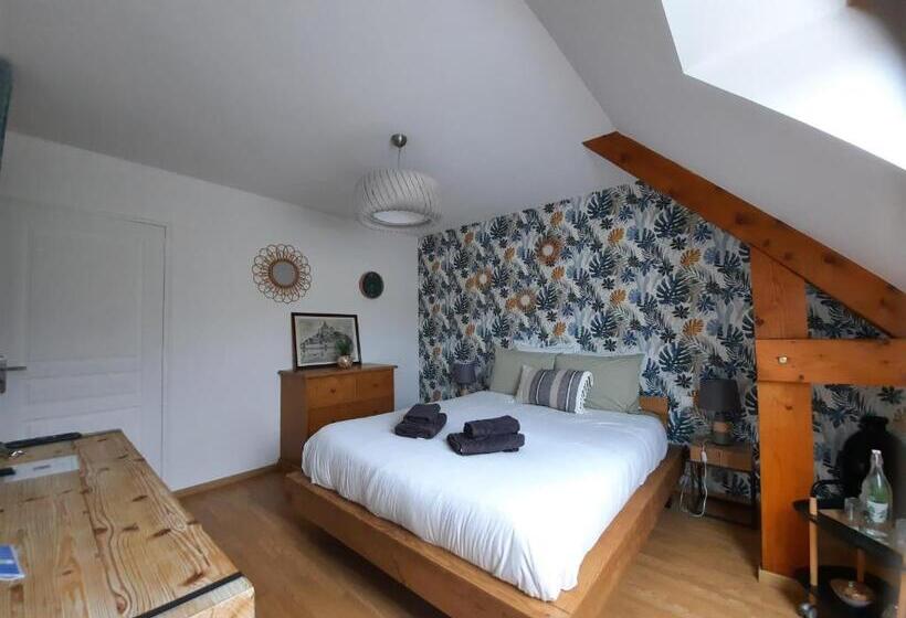 חדר פרמיום לארבעה, L Aurore De La Baie, Vue Sur Le Mont Saint Michel