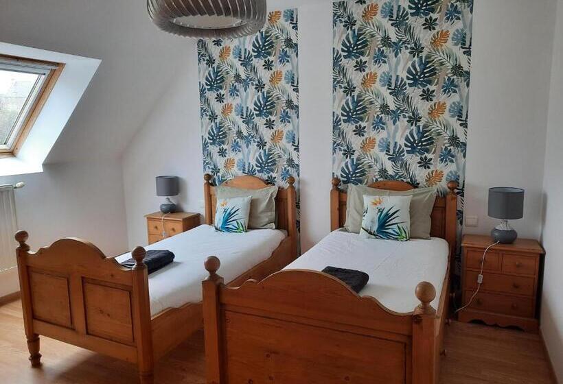 חדר פרמיום לארבעה, L Aurore De La Baie, Vue Sur Le Mont Saint Michel