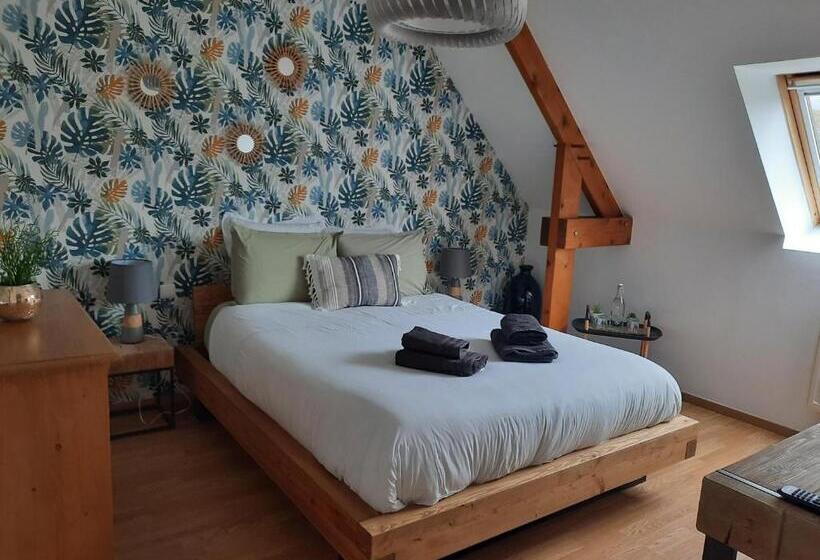 חדר פרמיום לארבעה, L Aurore De La Baie, Vue Sur Le Mont Saint Michel