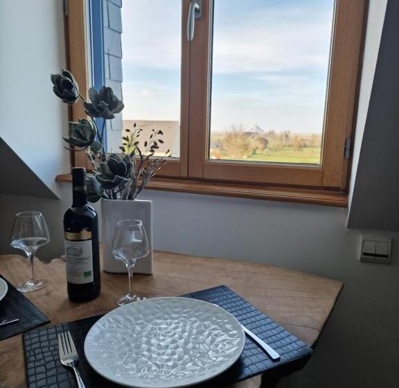 סוויטה נוף לגינה, L Aurore De La Baie, Vue Sur Le Mont Saint Michel