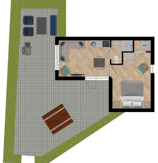 Дом 1 Спальня, Beachhouse Oase Aan Zee