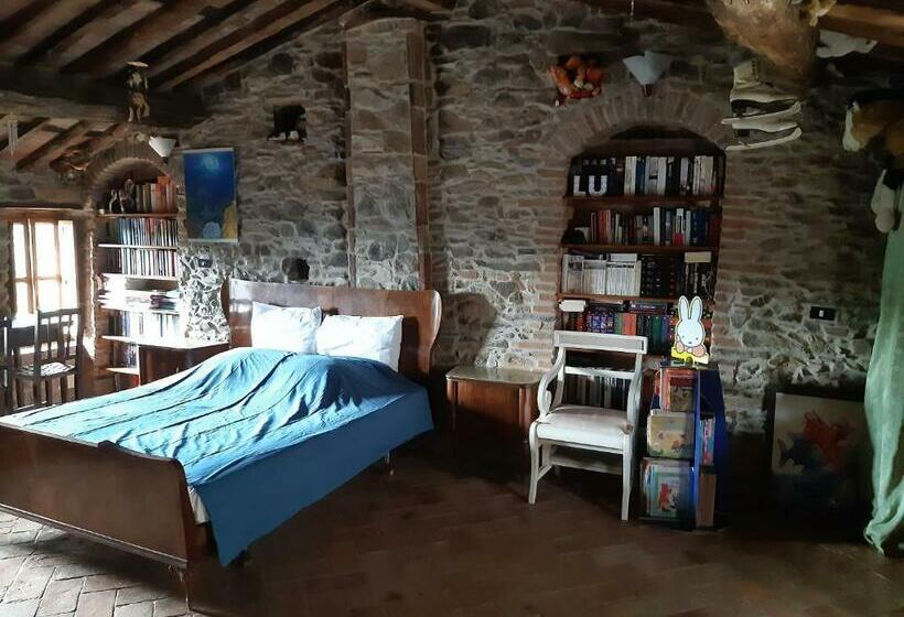 اتاق استاندارد با تخت بزرگ, Attic With Balcony At Locanda Del Capo