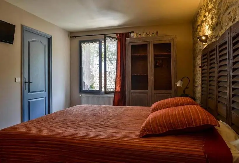 キングサイズベッドのスタンダードルーム, Hôtel Mas Vidau Porte Des Alpilles