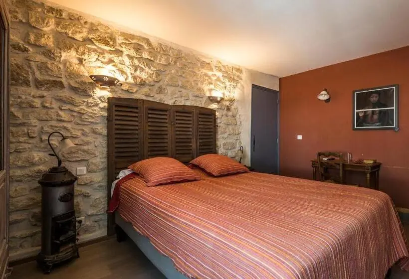 キングサイズベッドのスタンダードルーム, Hôtel Mas Vidau Porte Des Alpilles