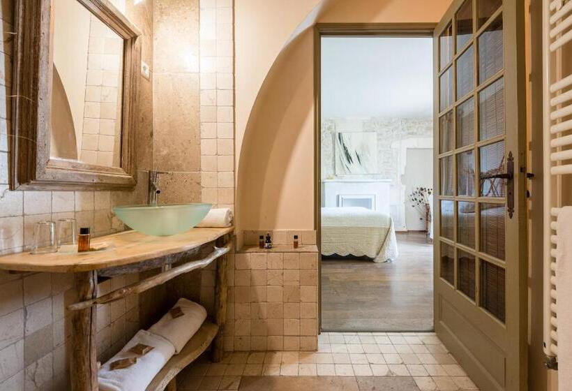 스탠다드 룸 킹사이즈 침대, Hôtel Mas Vidau Porte Des Alpilles