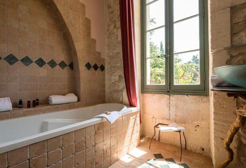 스탠다드 룸 풀장 전망, Hôtel Mas Vidau Porte Des Alpilles