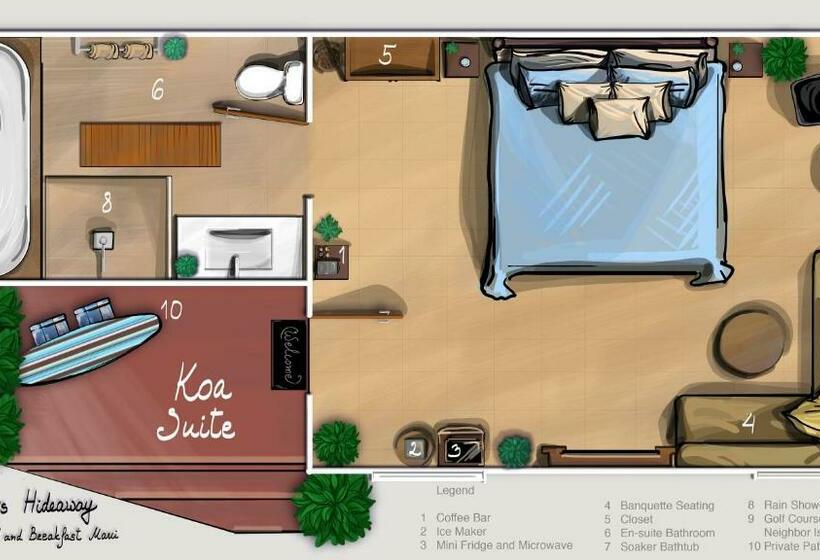 جناح ديلوكس, Noahs Hideaway Luxury B&b